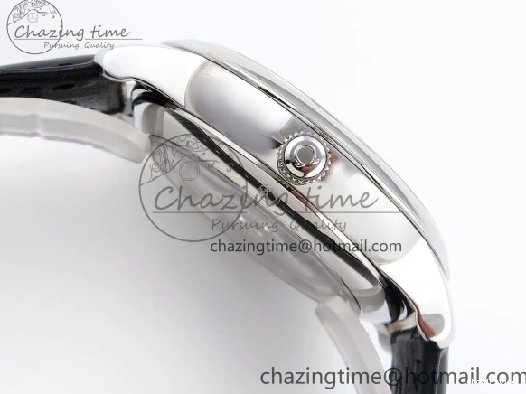 0413 Trendsetting De Ville Power Reserve SS MKF 1:1 Best Edition Blue Textured Dial on Black Leather Strap A 7742